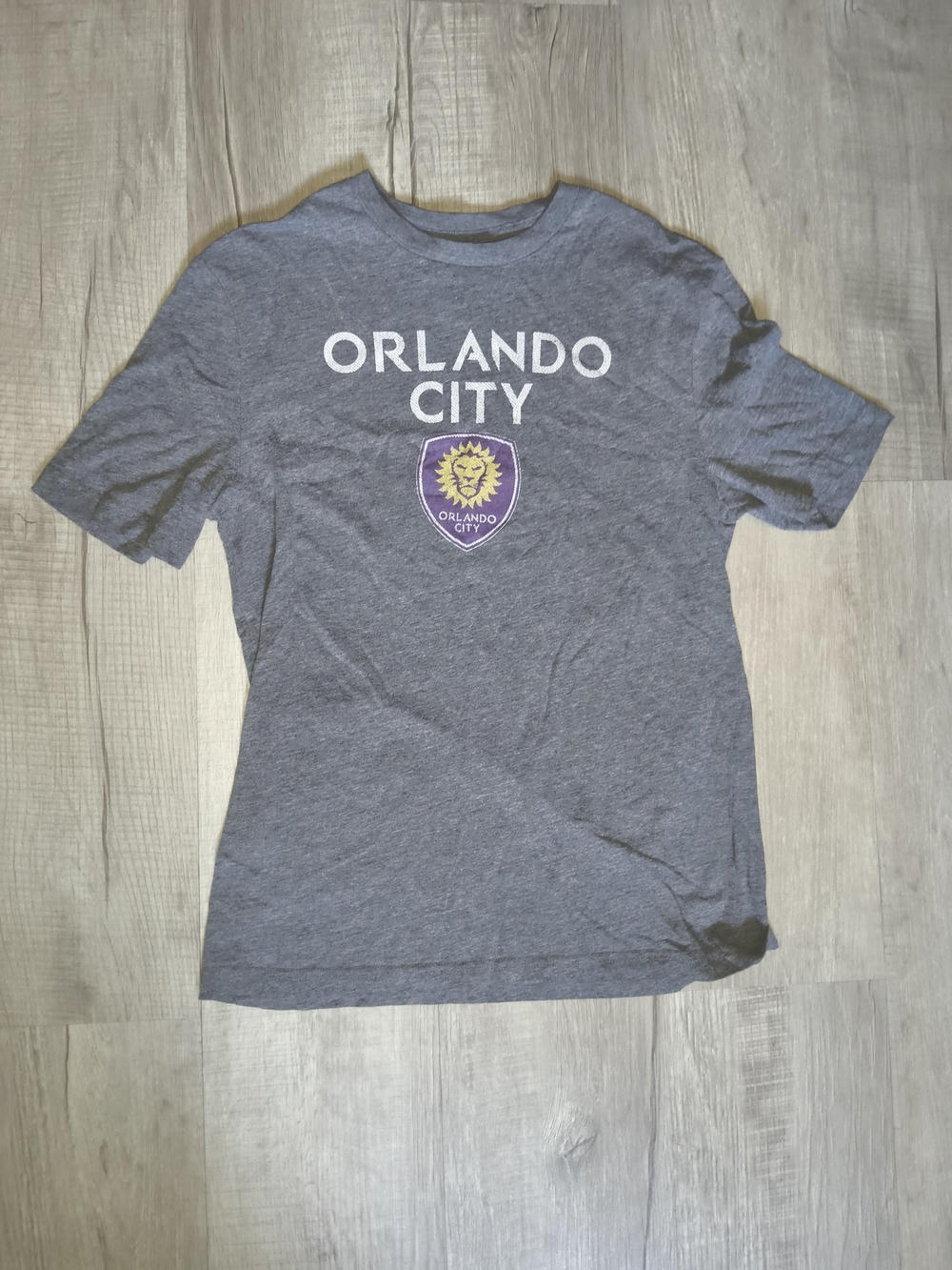 Gray Orlando City Short Sleeve Logo Tee